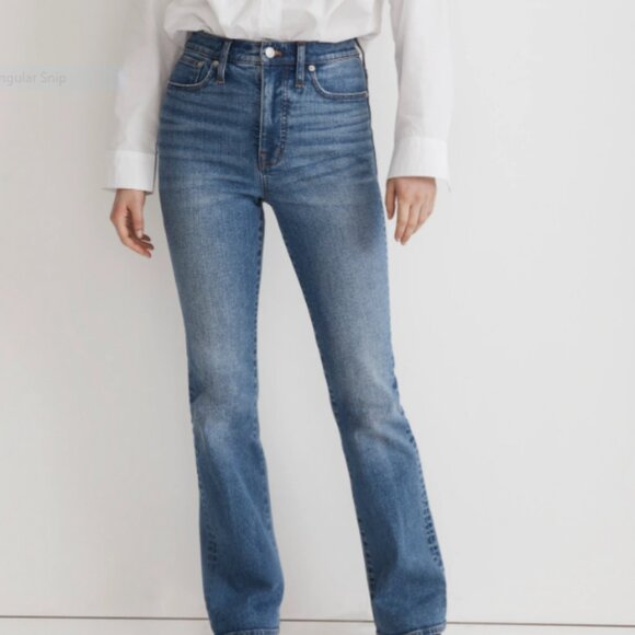 Madewell Denim - Madewell Womens Denim Jeans Size 33T High Rise Skinny Flare Bohemian Light Wash